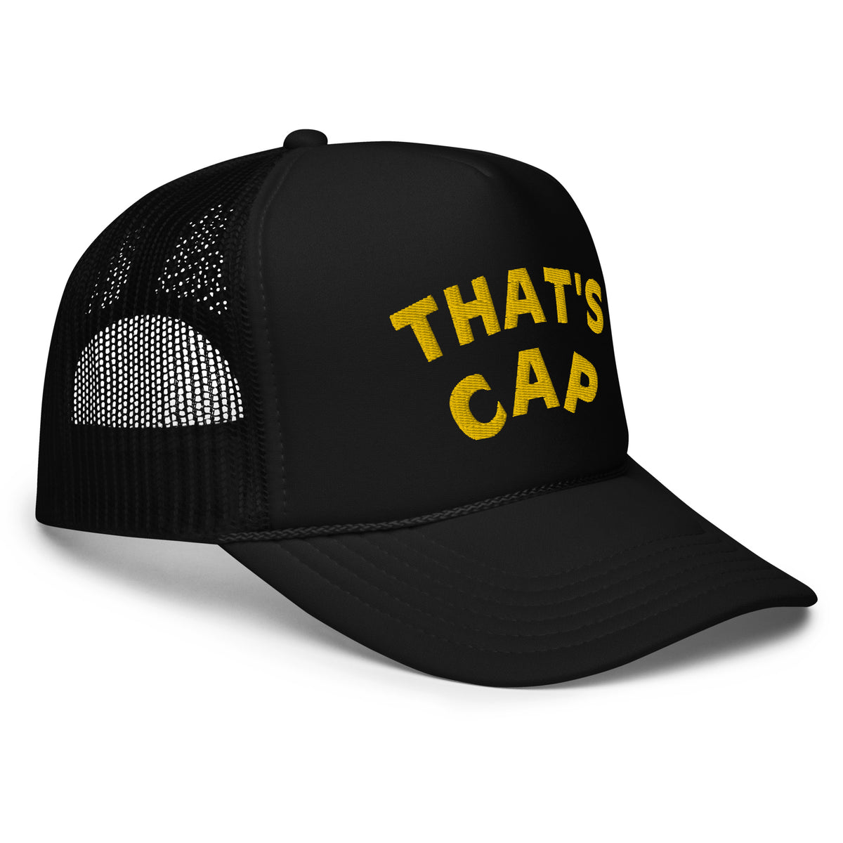 GOLD EMBROIDERED THAT'S CAP Foam trucker hat