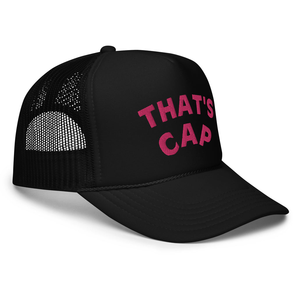 PINK EMBROIDERED THAT'S CAP Foam trucker hat