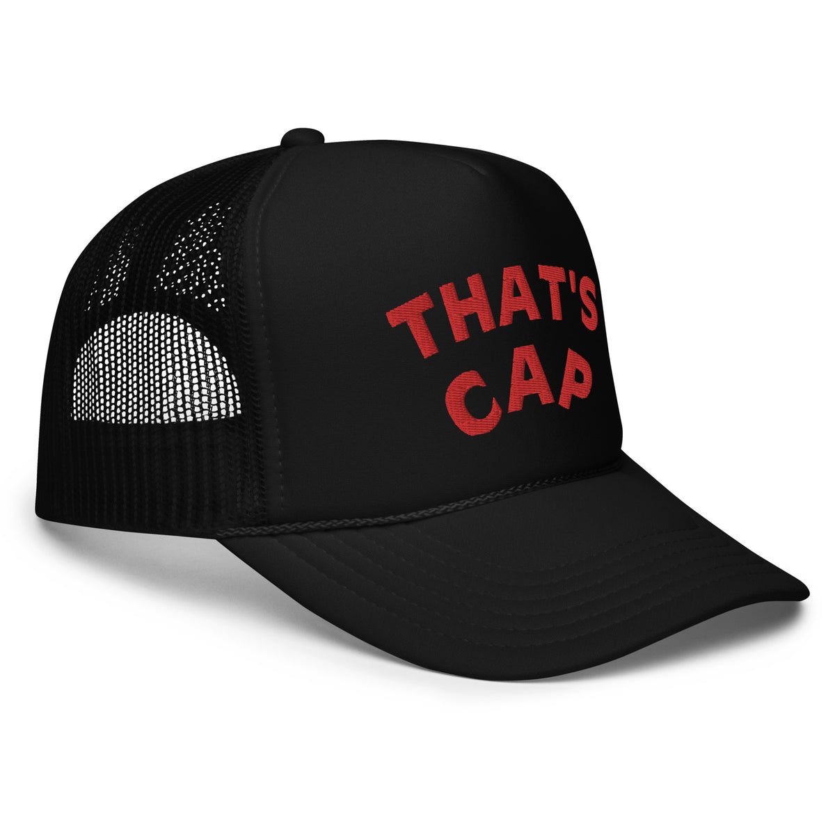 RED EMBROIDERED THAT'S CAP  Foam trucker hat