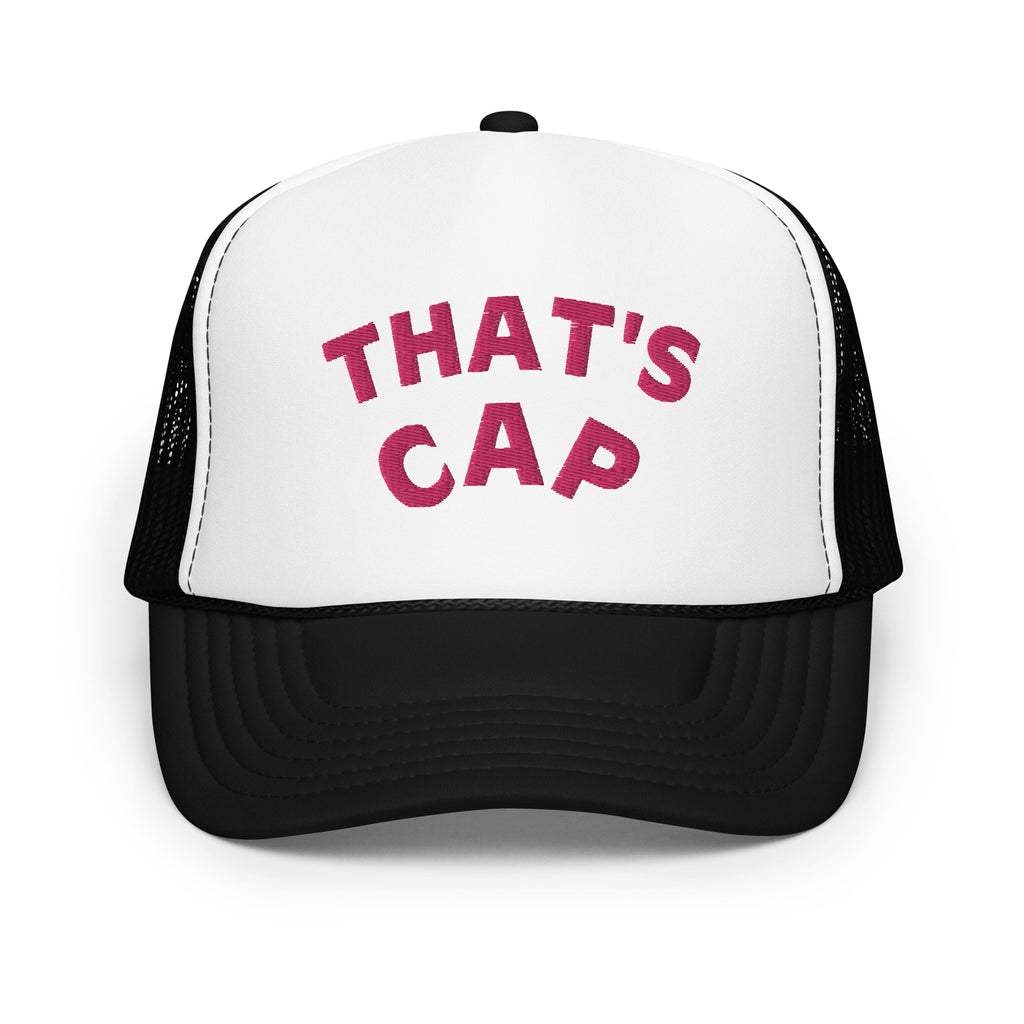 PINK EMBROIDERED THAT'S CAP Foam trucker hat