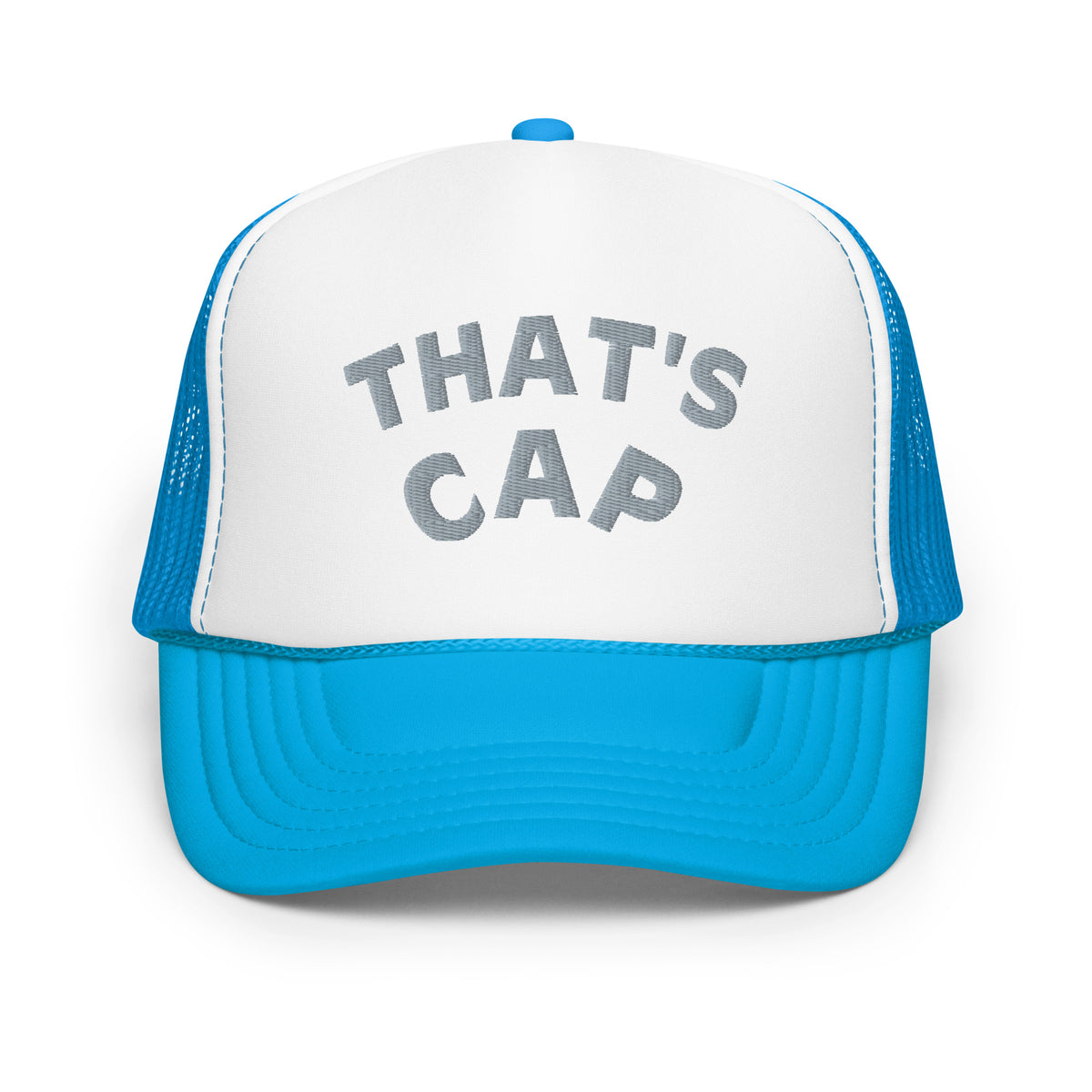 GREY EMBROIDERED THAT'S CAP Foam trucker hat