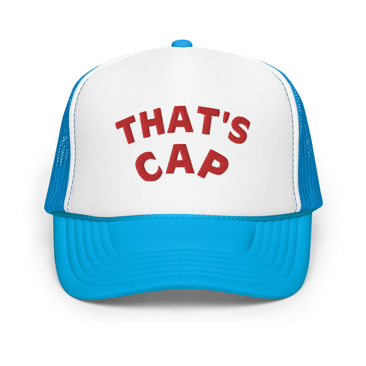 RED EMBROIDERED THAT'S CAP  Foam trucker hat