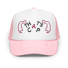 PINK AND BLACK EMBROIDERED THAT'S CAP Foam trucker hat