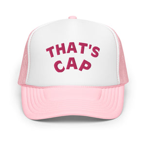 PINK EMBROIDERED THAT'S CAP Foam trucker hat
