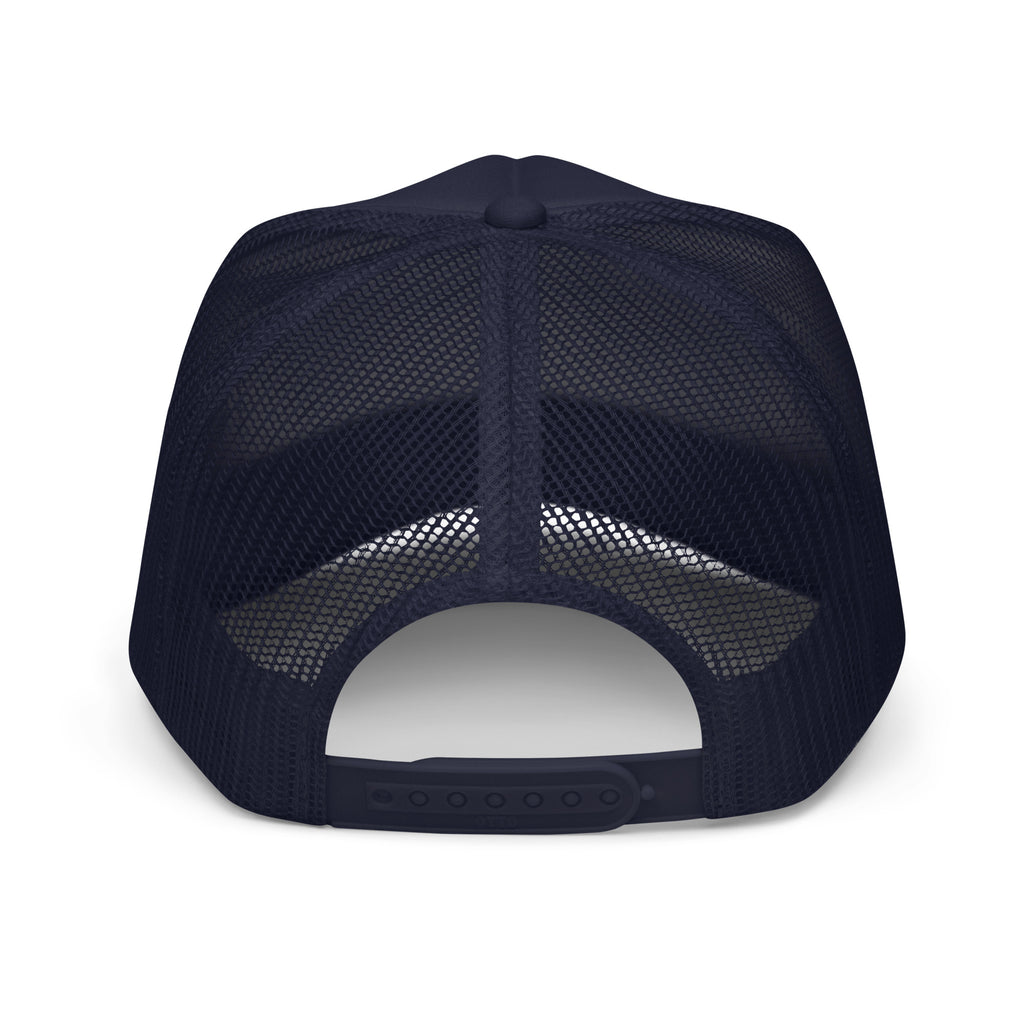 BLACK EMBROIDERED EYE AM A BAD BITCH Foam trucker hat