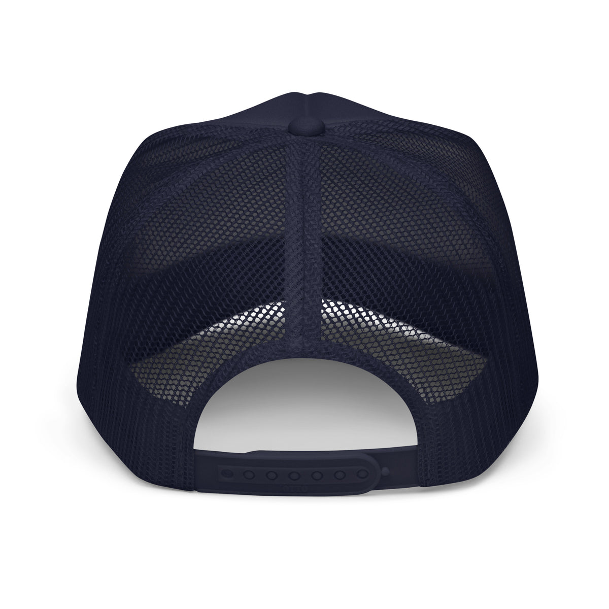 PURPLE EMBROIDERED EYE AM A BAD BITCH Foam trucker hat