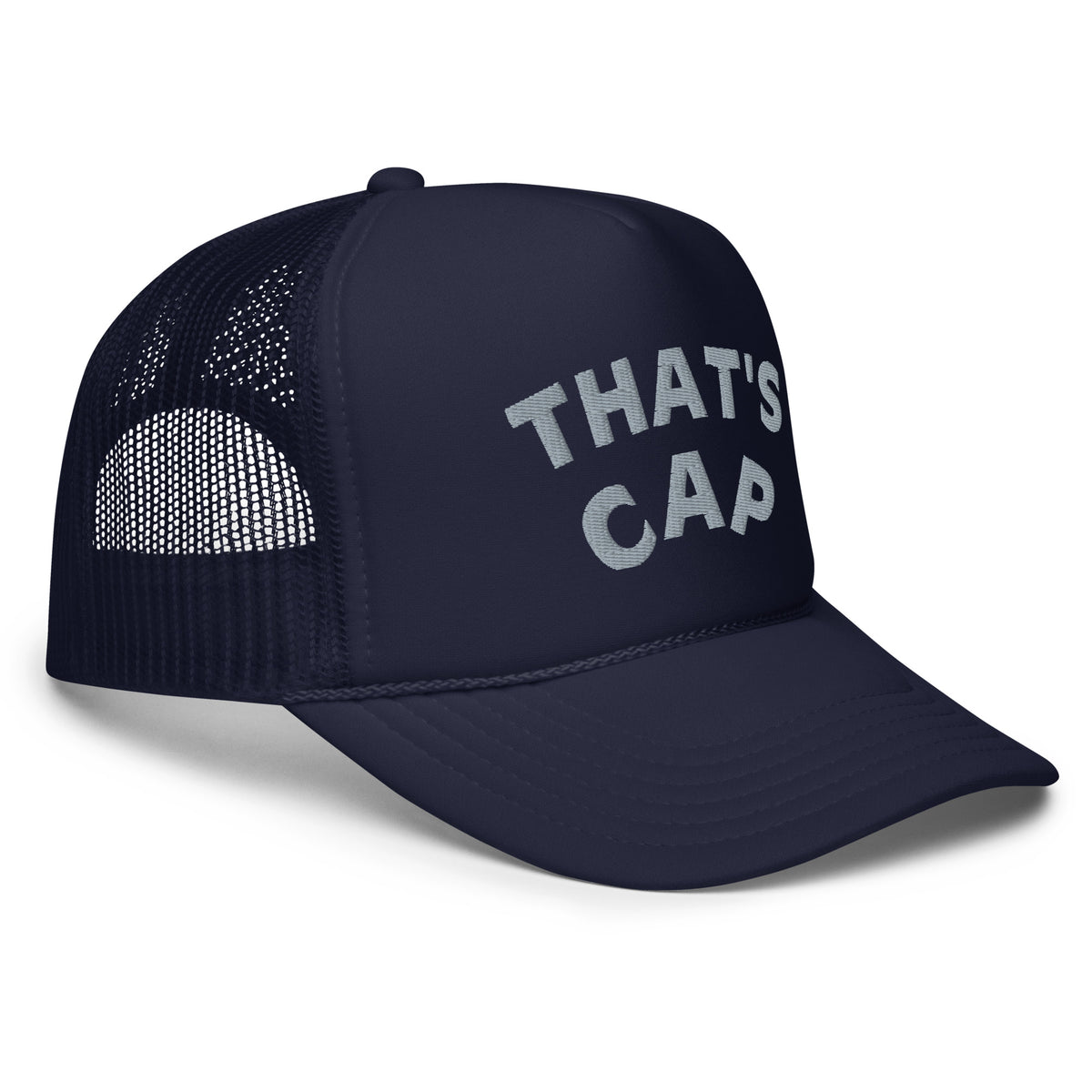 GREY EMBROIDERED THAT'S CAP Foam trucker hat