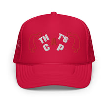 RED AND WHITE THAT'S CAP EMBROIDERED Foam trucker hat