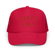RED EMBROIDERED THAT'S CAP  Foam trucker hat