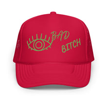 KIWI EMBROIDERED EYE AM A BAD BITCH Foam trucker hat