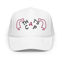 PINK AND BLACK EMBROIDERED THAT'S CAP Foam trucker hat