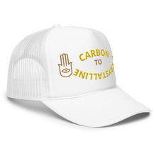 GOLD AND OLD GOLD CARBON TO CRYSTALLINE Foam trucker hat