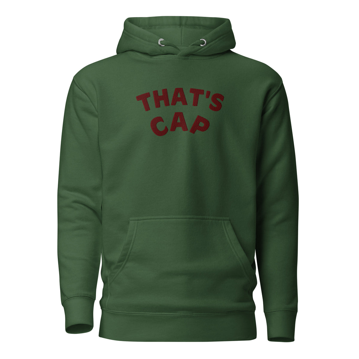 MAROON EMBROIDERED THAT'S CAP Unisex Hoodie