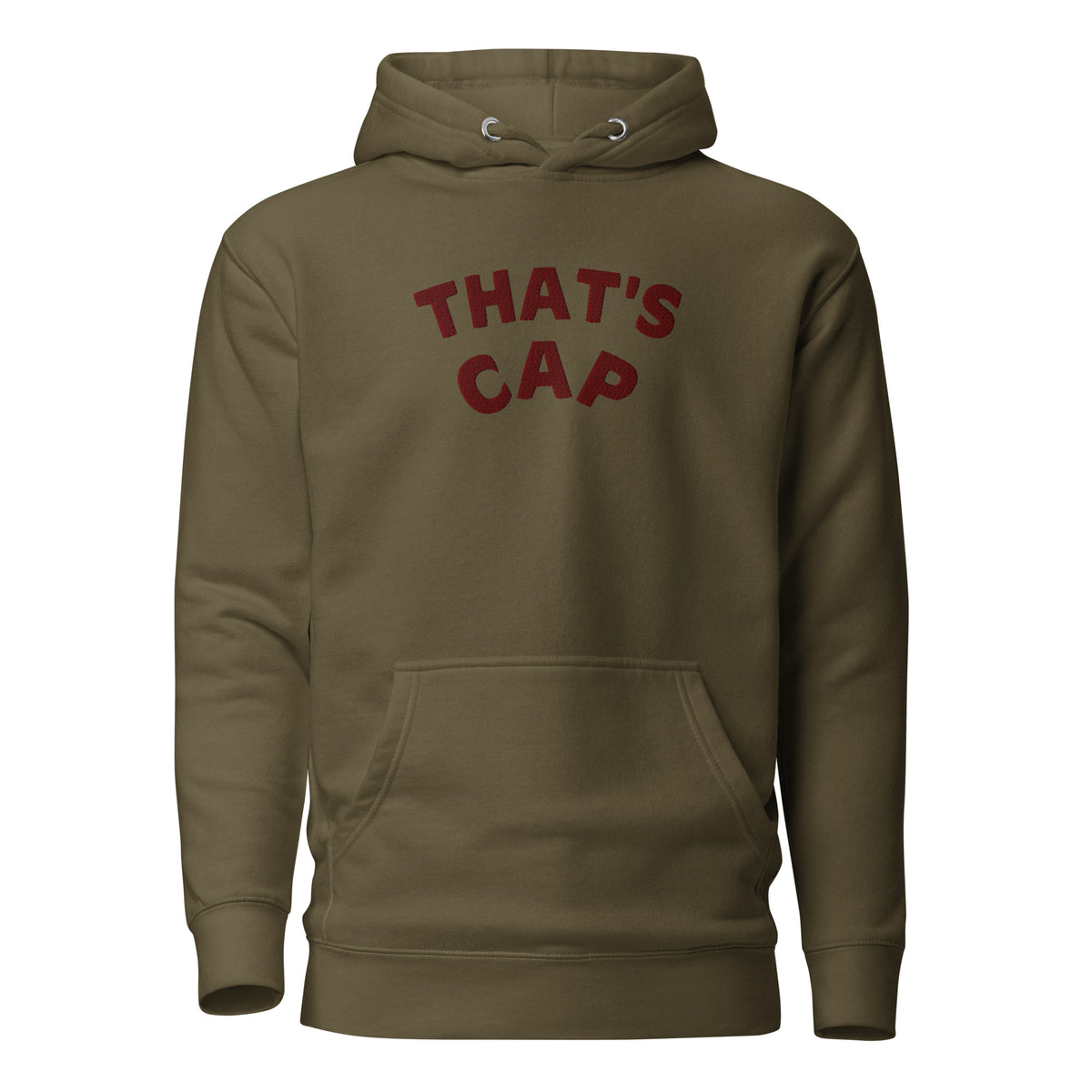 MAROON EMBROIDERED THAT'S CAP Unisex Hoodie