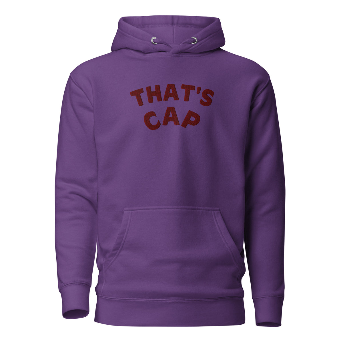 MAROON EMBROIDERED THAT'S CAP Unisex Hoodie