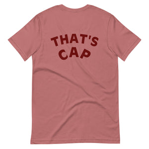 MAROON EMBROIDERED THAT'S CAP Unisex t-shirt