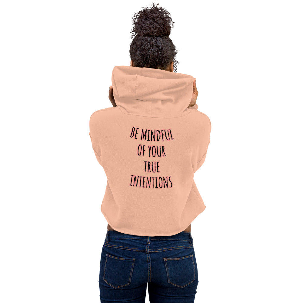 WORDS ARE SPELLS SO TALK TO ME NICE Crop Hoodie