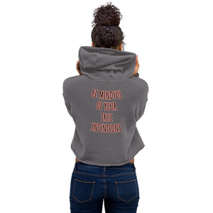 WORDS ARE SPELLS SO TALK TO ME NICE Crop Hoodie