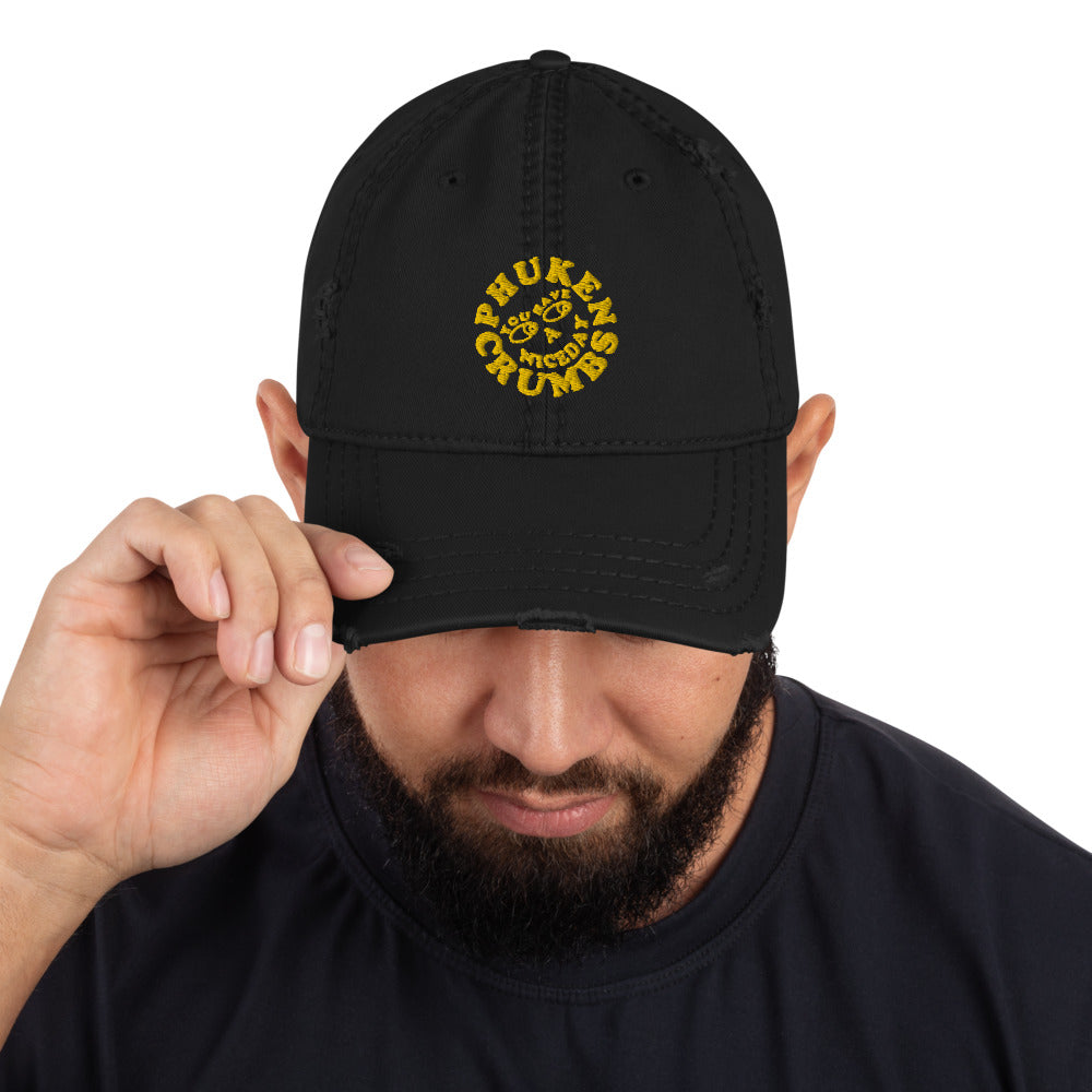Distressed PHUKEN CRUMBS Dad Hat