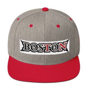 BOSTON blk,red Wool Blend Snapback