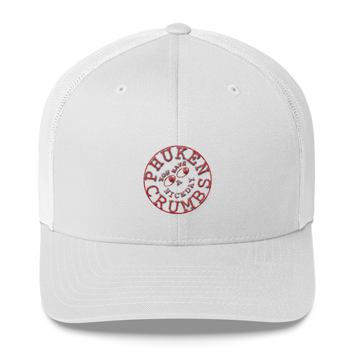 PHUKEN CRUMBS grey ,red Trucker Cap